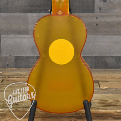 Kala Waterman Seaglass Collection Soprano Ukulele - Amber Yellow Transparent