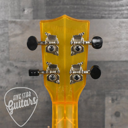 Kala Waterman Seaglass Collection Soprano Ukulele - Amber Yellow Transparent
