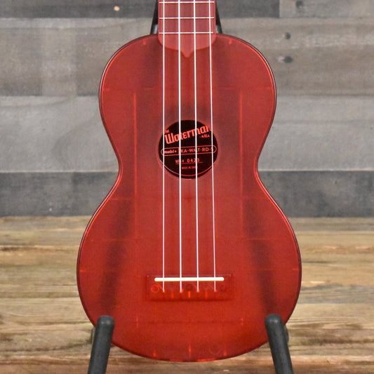 Kala Waterman Seaglass Collection Soprano Ukulele - Maritime Red