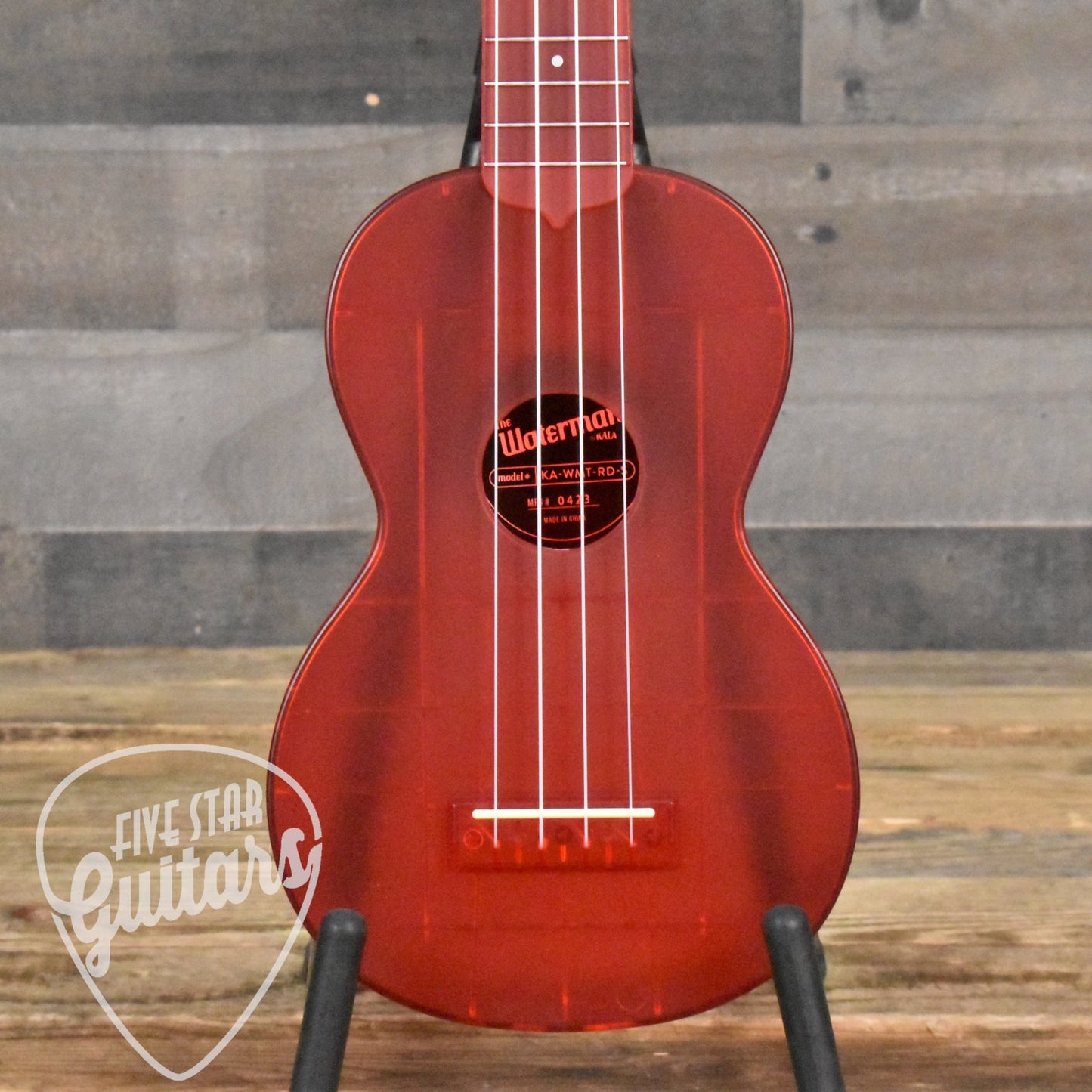 Kala Waterman Seaglass Collection Soprano Ukulele - Maritime Red