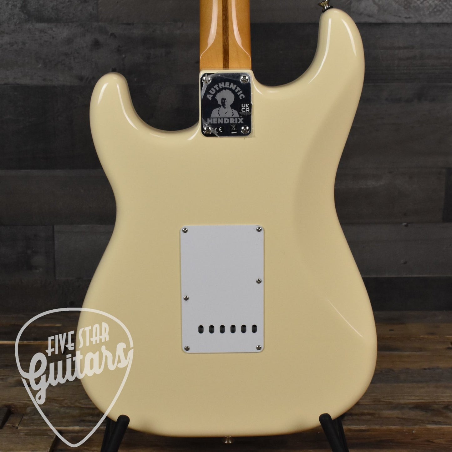 Fender Jimi Hendrix Stratocaster Maple Neck - Olympic White with Gig Bag