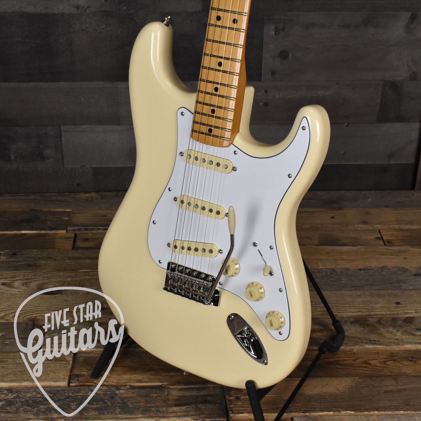 Fender Jimi Hendrix Stratocaster Maple Neck - Olympic White with Gig Bag