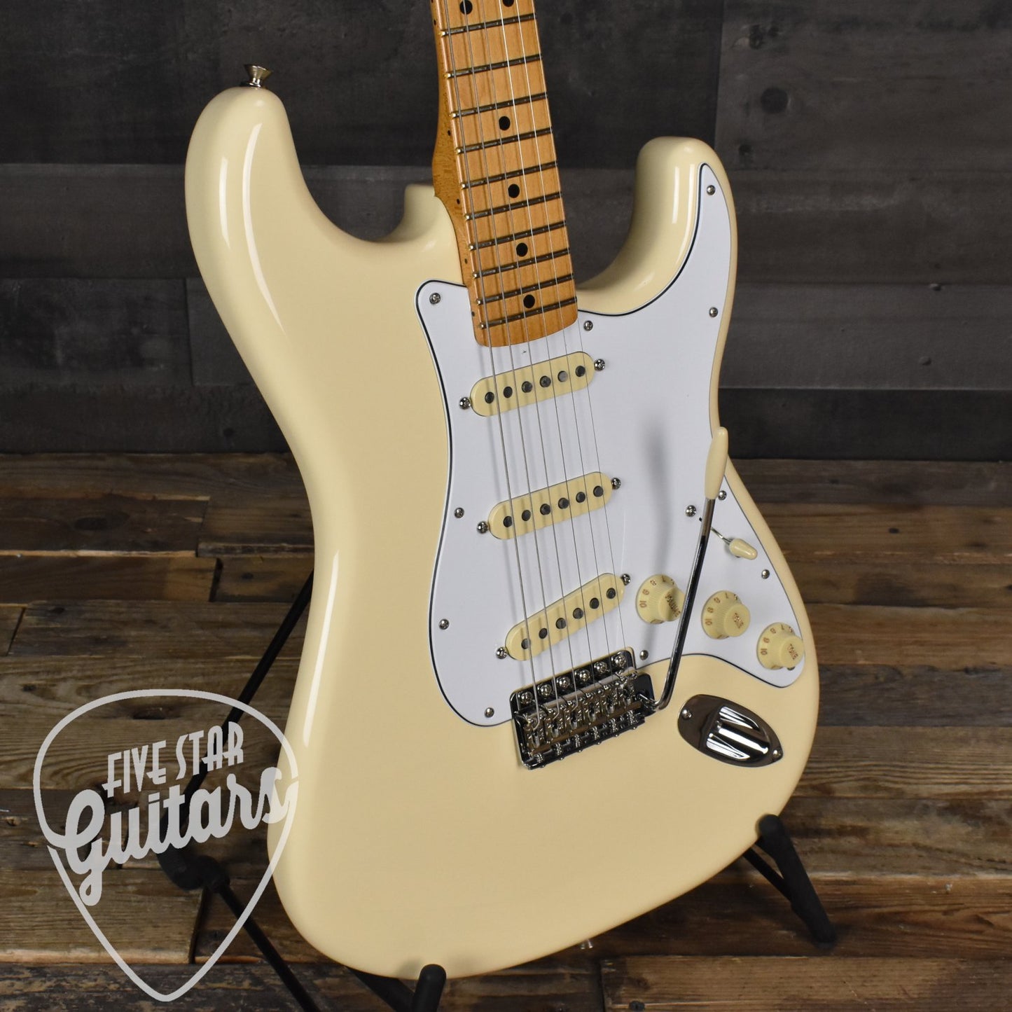 Fender Jimi Hendrix Stratocaster Maple Neck - Olympic White with Gig Bag