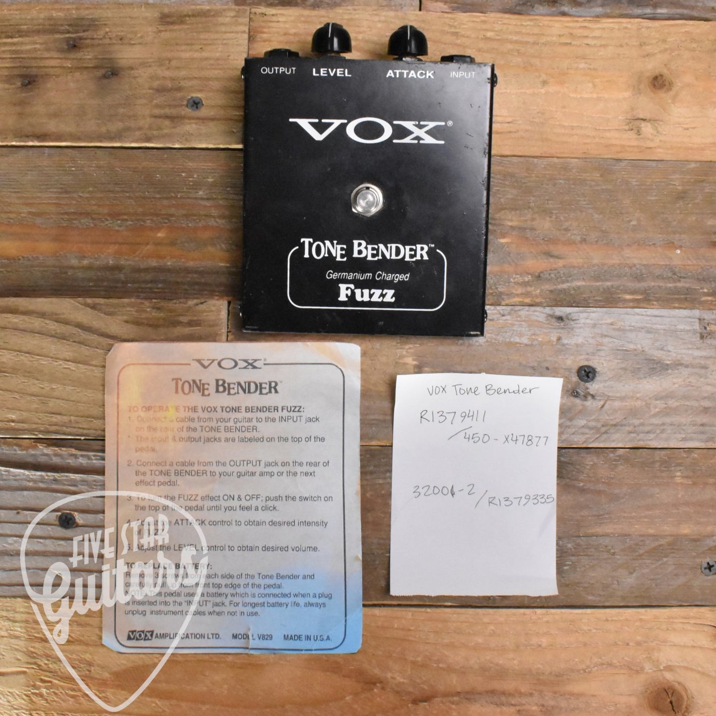 Pre-Owned Vox V829 '90s Germanium Tone Bender