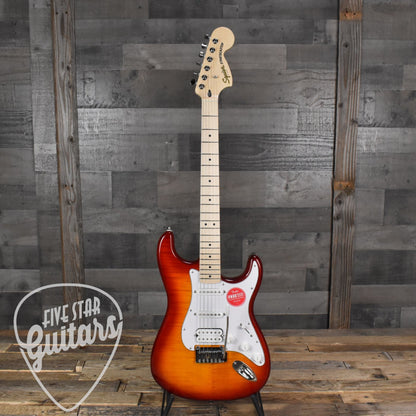 Squier Affinity Stratocaster HSS Flame Maple Top - Sienna Burst