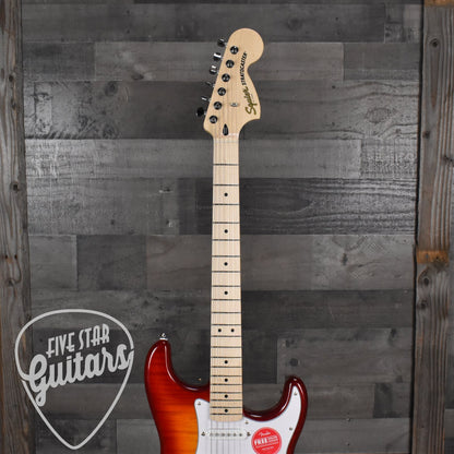 Squier Affinity Stratocaster HSS Flame Maple Top - Sienna Burst