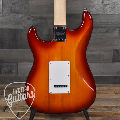 Squier Affinity Stratocaster HSS Flame Maple Top - Sienna Burst