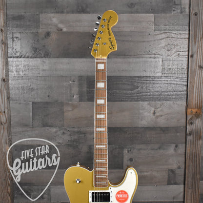 Squier Limited Edition Paranormal Troublemaker Telecaster Deluxe - Aztec Gold