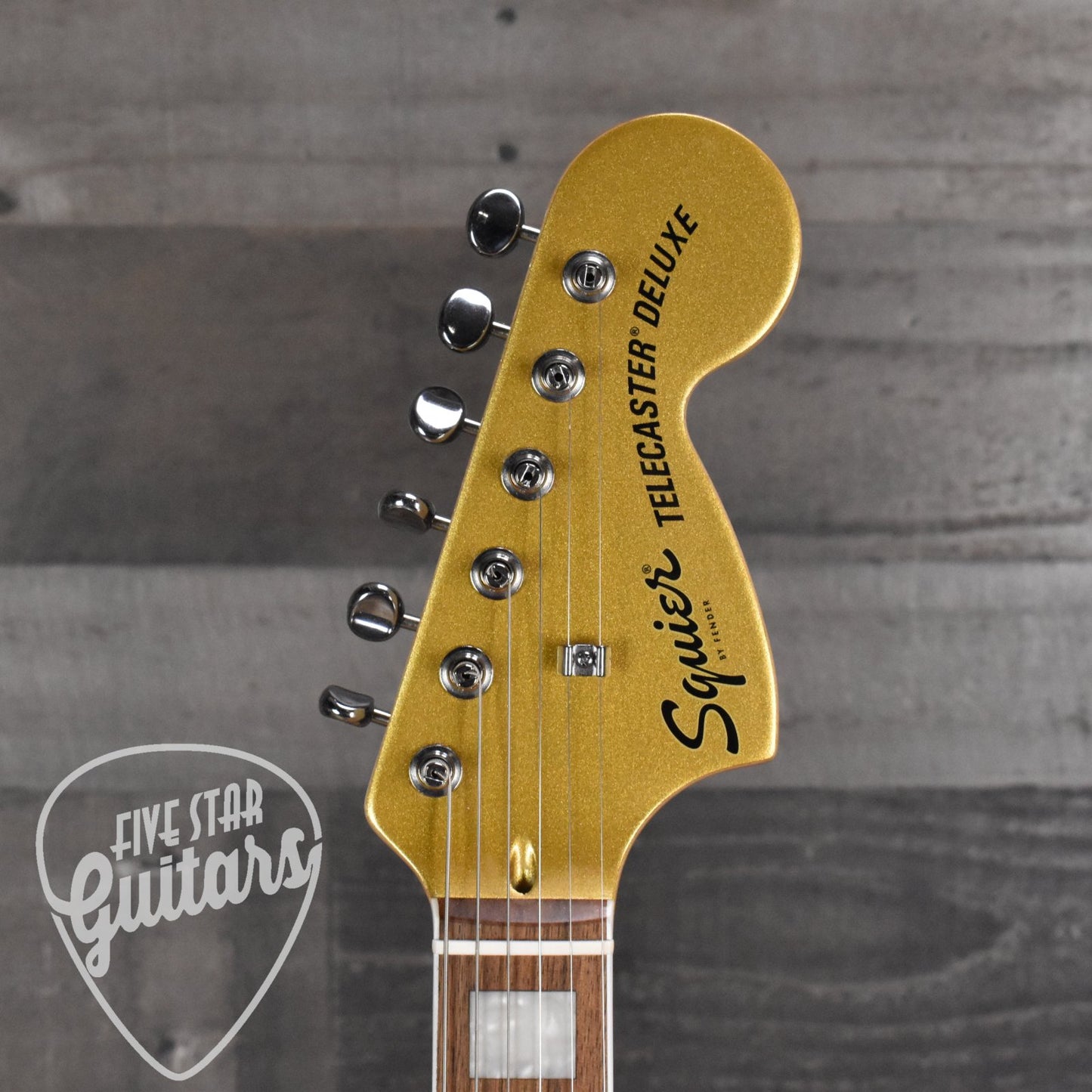 Squier Limited Edition Paranormal Troublemaker Telecaster Deluxe - Aztec Gold