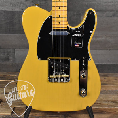 Fender American Professional II Telecaster Maple Fingerboard - Butterscotch Blonde with Deluxe Molded Case