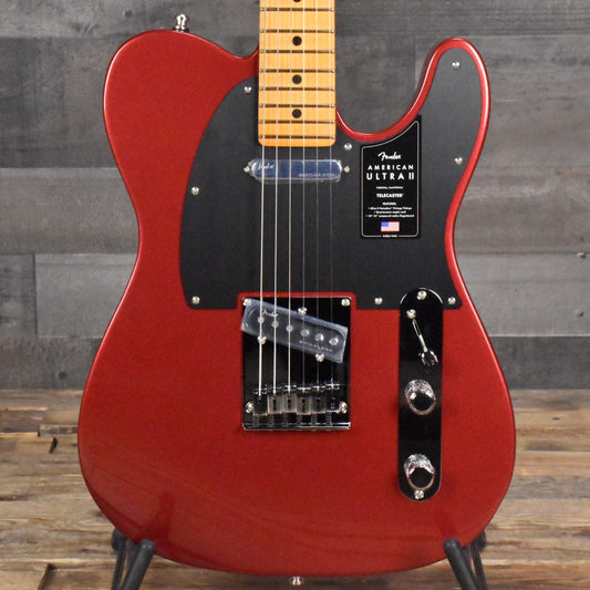 Fender American Ultra II Telecaster, Maple Fingerboard - Sinister Red with Deluxe Molded Case