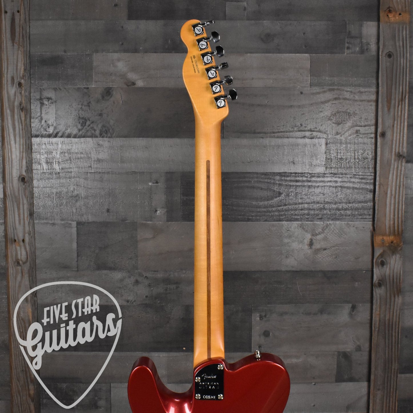 Fender American Ultra II Telecaster, Maple Fingerboard - Sinister Red with Deluxe Molded Case