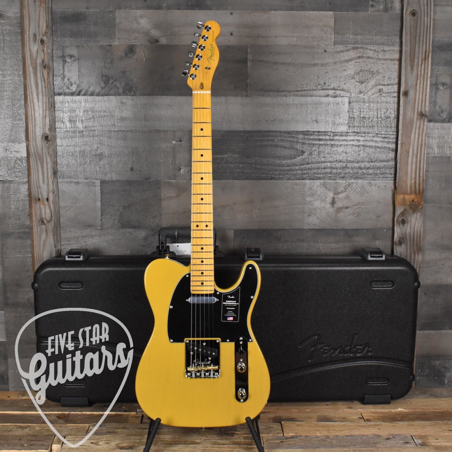 Fender American Professional II Telecaster Maple Fingerboard - Butterscotch Blonde with Deluxe Molded Case