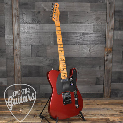 Fender American Ultra II Telecaster, Maple Fingerboard - Sinister Red with Deluxe Molded Case