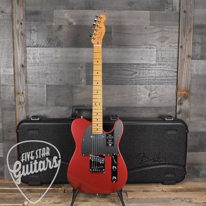 Fender American Ultra II Telecaster, Maple Fingerboard - Sinister Red with Deluxe Molded Case