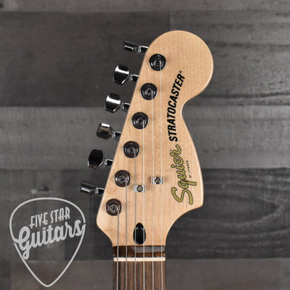 Squier Affinity Series Stratocaster Junior HSS Laurel Fingerboard White Pickguard - Ice Blue Metallic