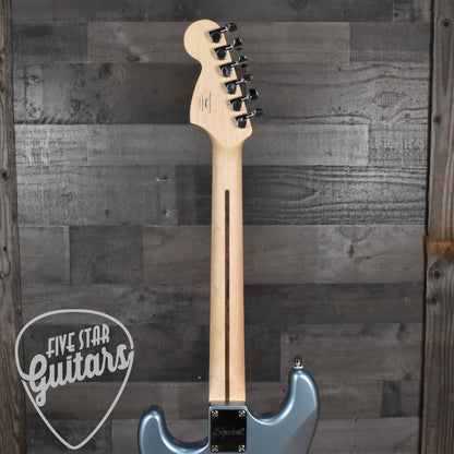 Squier Affinity Series Stratocaster Junior HSS Laurel Fingerboard White Pickguard - Ice Blue Metallic