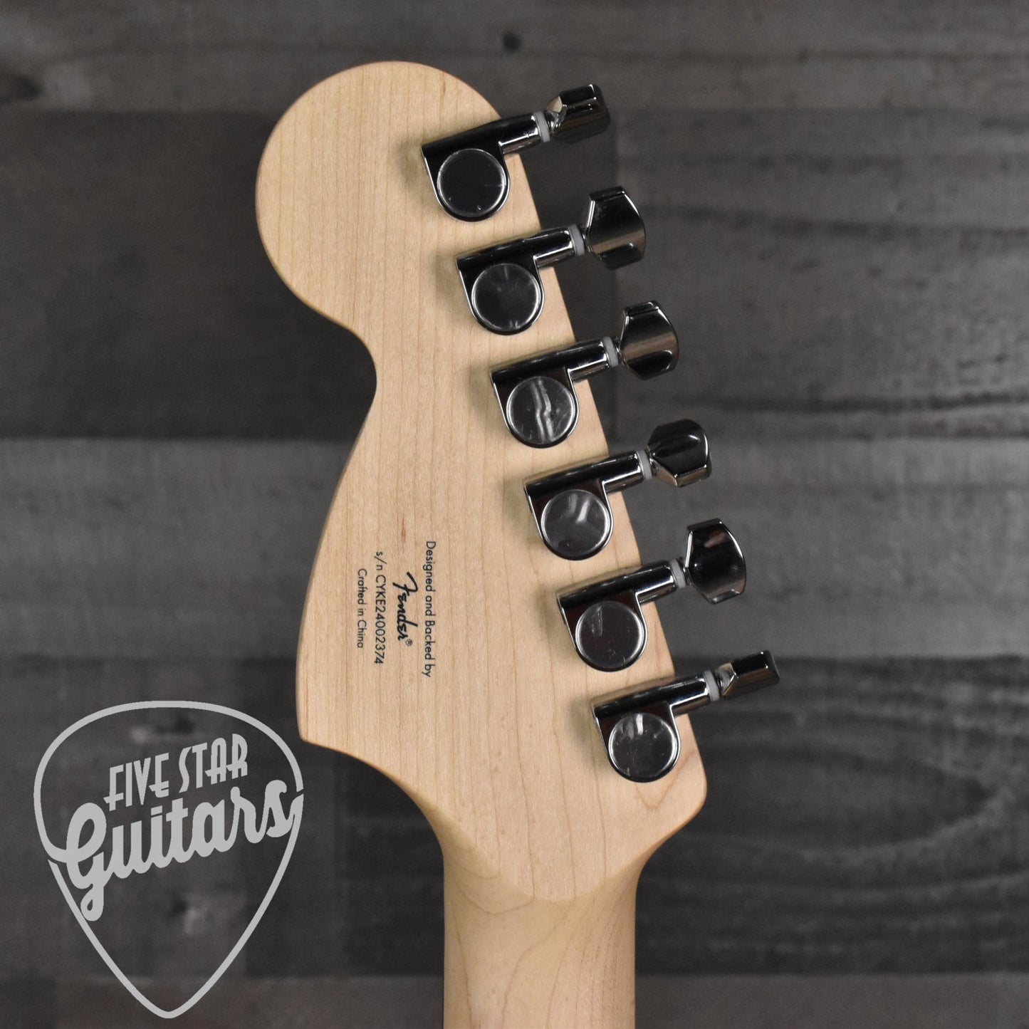 Squier Affinity Series Stratocaster Junior HSS Laurel Fingerboard White Pickguard - Ice Blue Metallic