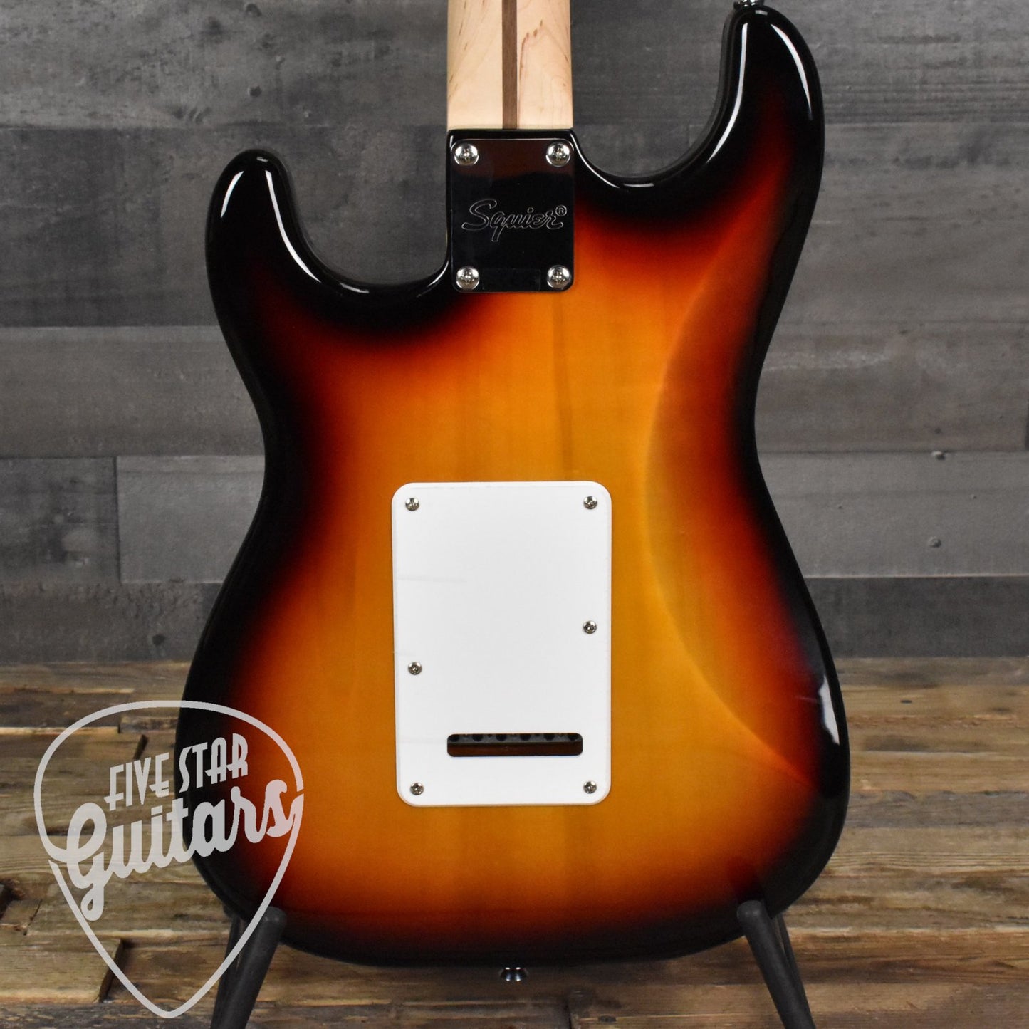 Squier Affinity Series Stratocaster Junior HSS, Laurel Fingerboard, White Pickguard - 3-Color Sunburst