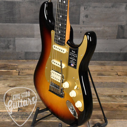 Fender American Ultra II Stratocaster HSS, Ebony Fingerboard - Ultraburst with Deluxe Molded Case