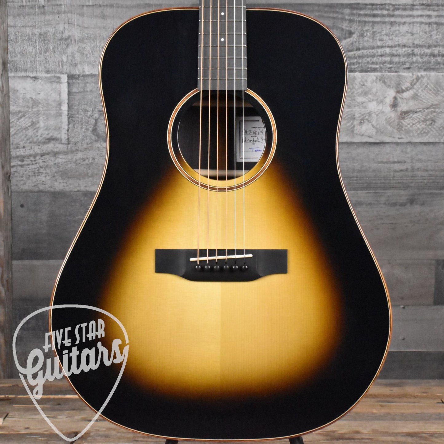 Bedell Coffee House Dreadnought Adirondack Spruce/East Indian Rosewood - Espresso Burst Gloss with Hard Shell Case