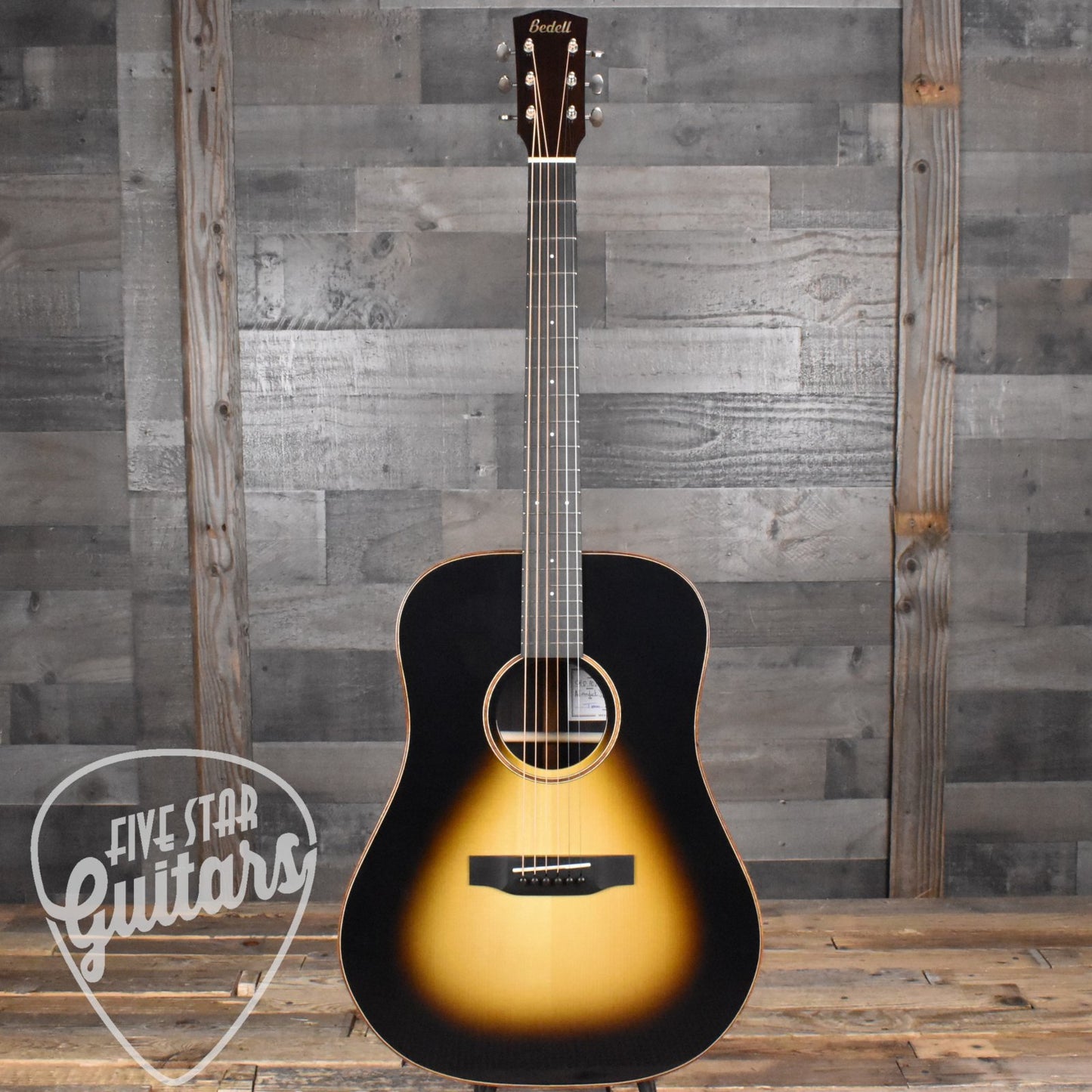 Bedell Coffee House Dreadnought Adirondack Spruce/East Indian Rosewood - Espresso Burst Gloss with Hard Shell Case