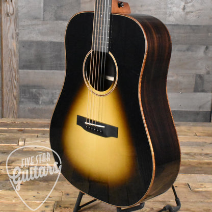 Bedell Coffee House Dreadnought Adirondack Spruce/East Indian Rosewood - Espresso Burst Gloss with Hard Shell Case