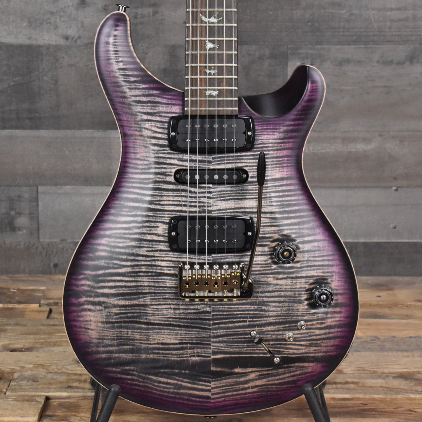 Paul Reed Smith Modern Eagle V - Wood Library - Charcoal Purple Burst with Hard Shell Case