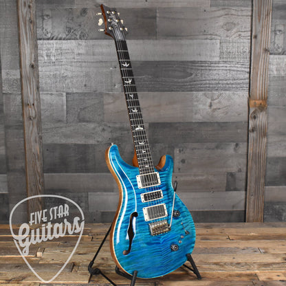 Paul Reed Smith Special Semi-Hollow Flame Maple Select Top - Carroll Blue with Hard Shell Case