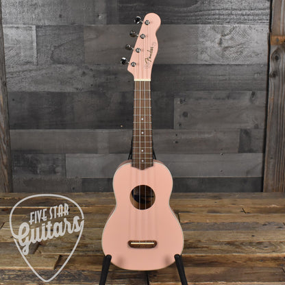 Fender Venice Soprano Ukulele Walnut Fingerboard - Shell Pink