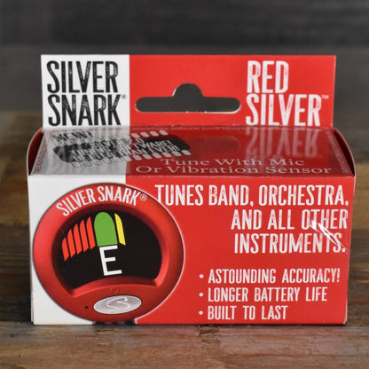 Snark Silver Clip On Chromatic Tuner - Red