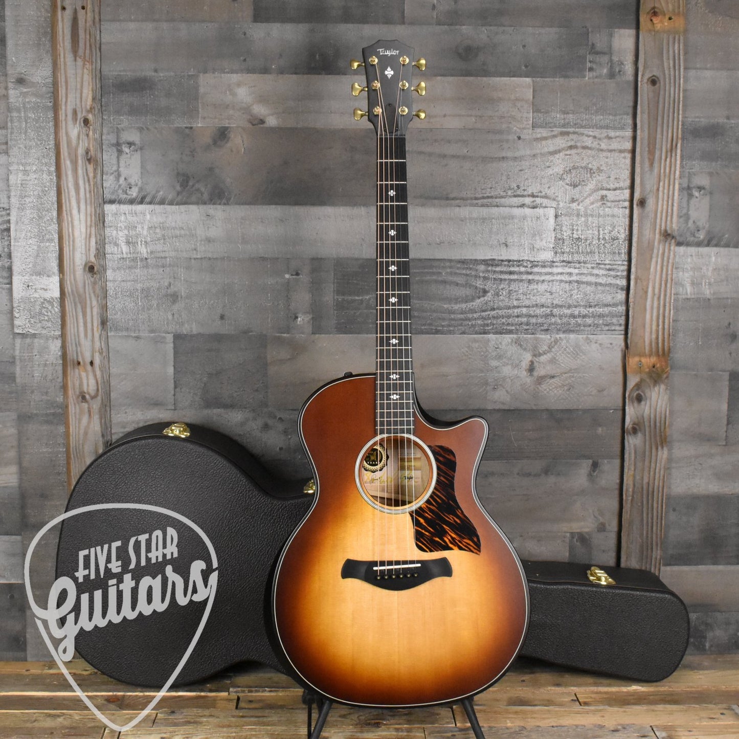 Taylor 50th Anniversary Builder's Edition 314ce LTD - Ash/Sitka Kona Burst Top with Hard Shell Case