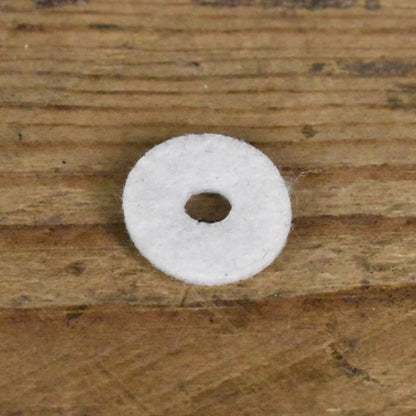 Strap Button Felt Washer White Single