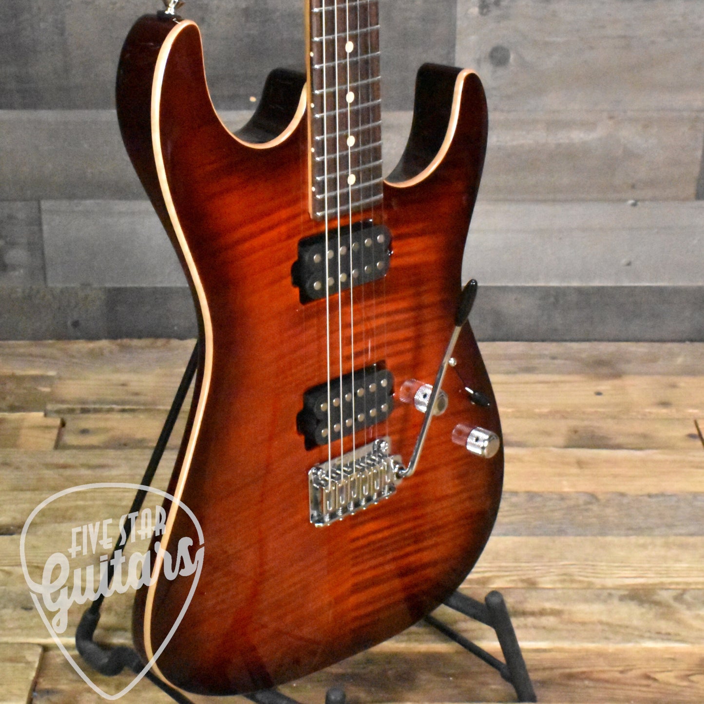 Tom Anderson Cobra S - Blood Orange Burst with Hard Shell Case