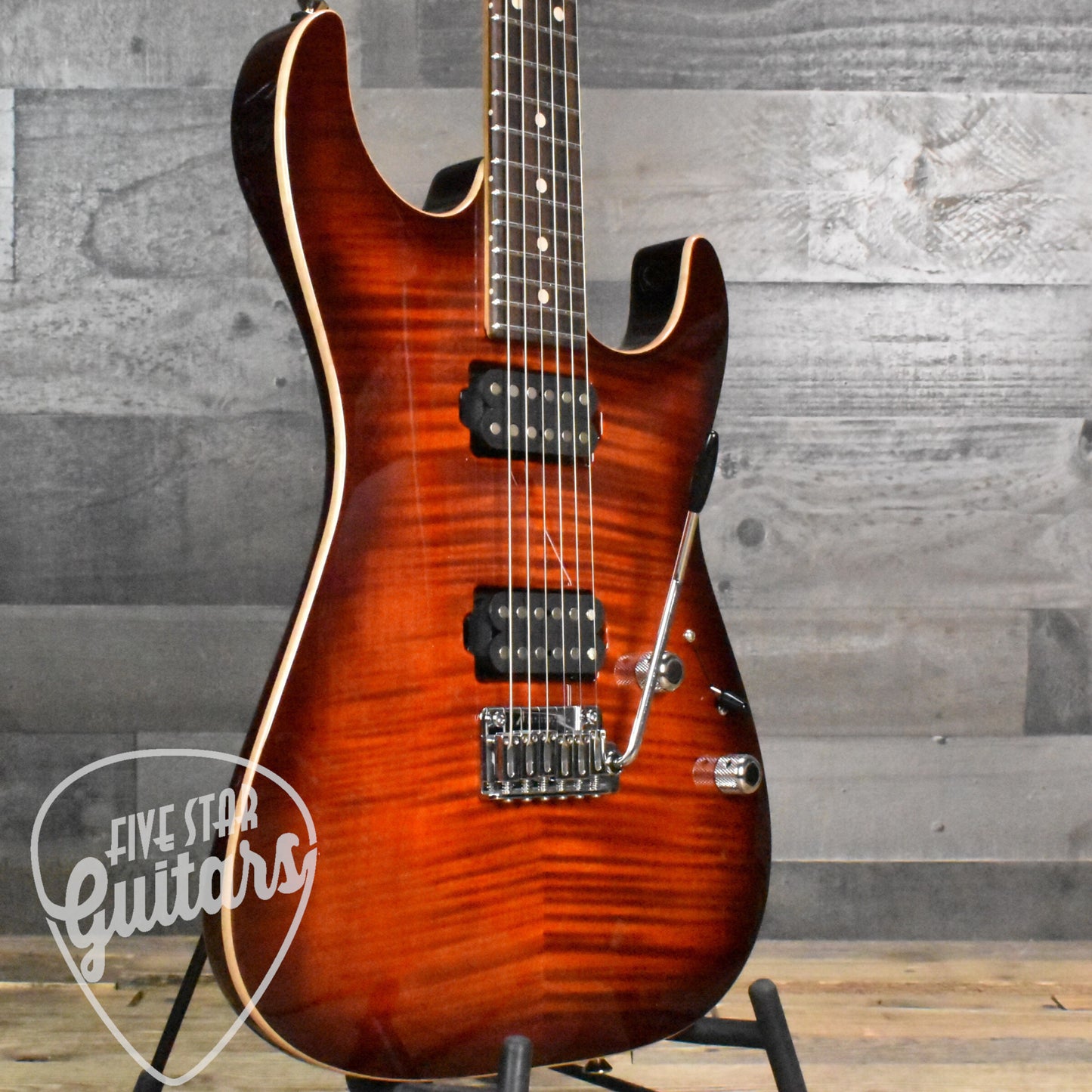 Tom Anderson Cobra S - Blood Orange Burst with Hard Shell Case