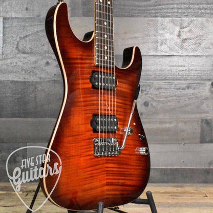 Tom Anderson Cobra S - Blood Orange Burst with Hard Shell Case