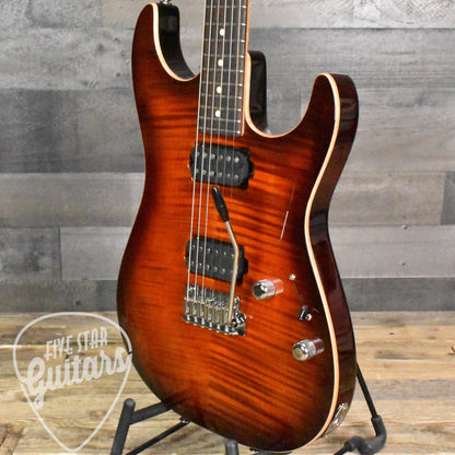 Tom Anderson Cobra S - Blood Orange Burst with Hard Shell Case