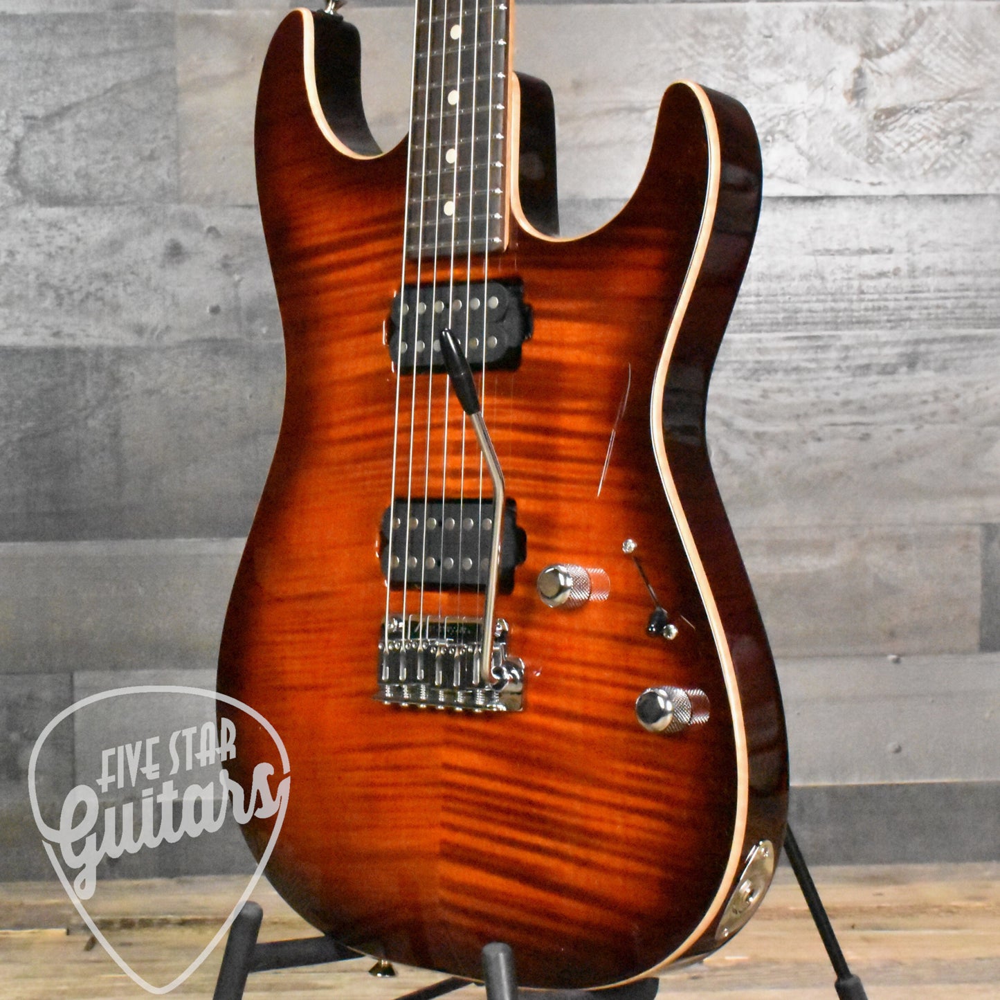 Tom Anderson Cobra S - Blood Orange Burst with Hard Shell Case