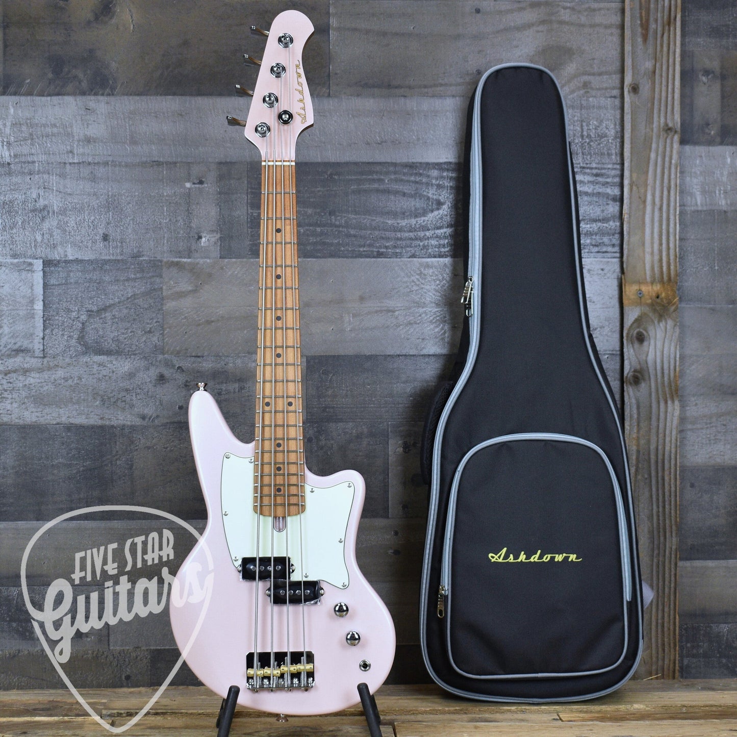 Ashdown Capri-23 Mini Bass - Shell Pink with Gigbag