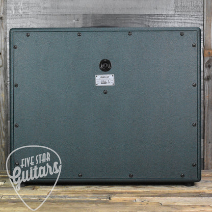 Bad Cat Lynx 2x12 Extension Speaker Cabinet - British Racing Green with Gold Grille and Piping