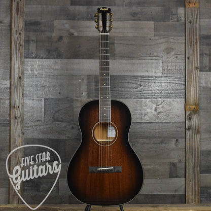 Bedell Classic Folk Parlor All Honduran Mahogany - Antique Burst with Hard Shell Case