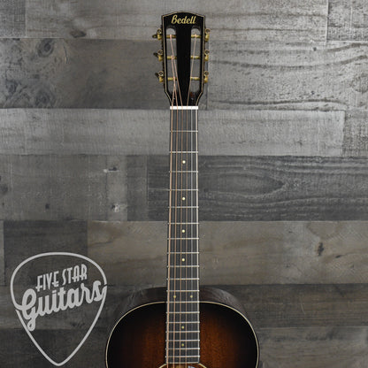 Bedell Classic Folk Parlor All Honduran Mahogany - Antique Burst with Hard Shell Case