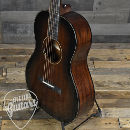 Bedell Classic Folk Parlor All Honduran Mahogany - Antique Burst with Hard Shell Case