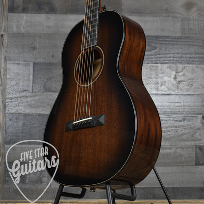 Bedell Classic Folk Parlor All Honduran Mahogany - Antique Burst with Hard Shell Case