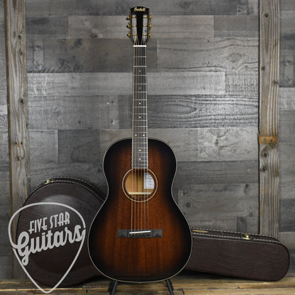 Bedell Classic Folk Parlor All Honduran Mahogany - Antique Burst with Hard Shell Case