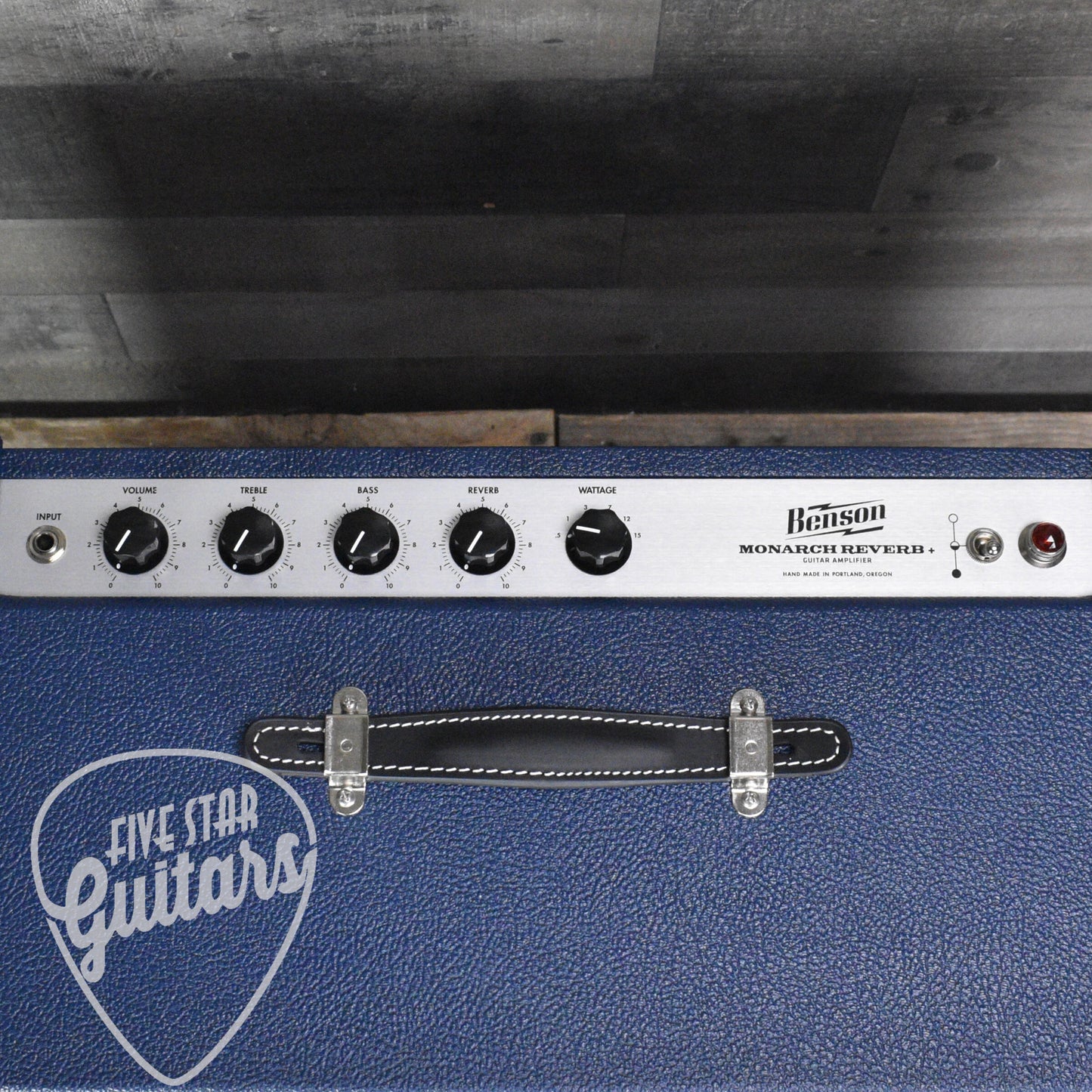 Benson Amps Monarch Reverb Plus 1 x 12 Combo - Blue Tolex Wheat Grille