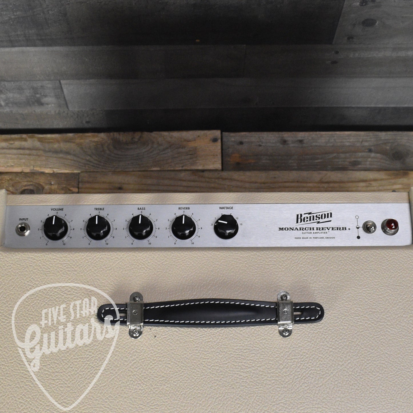 Benson Amps Monarch Reverb Plus 1 x 12-inch Tube Combo Amplifier - Blonde Tolex/Oxblood Grille