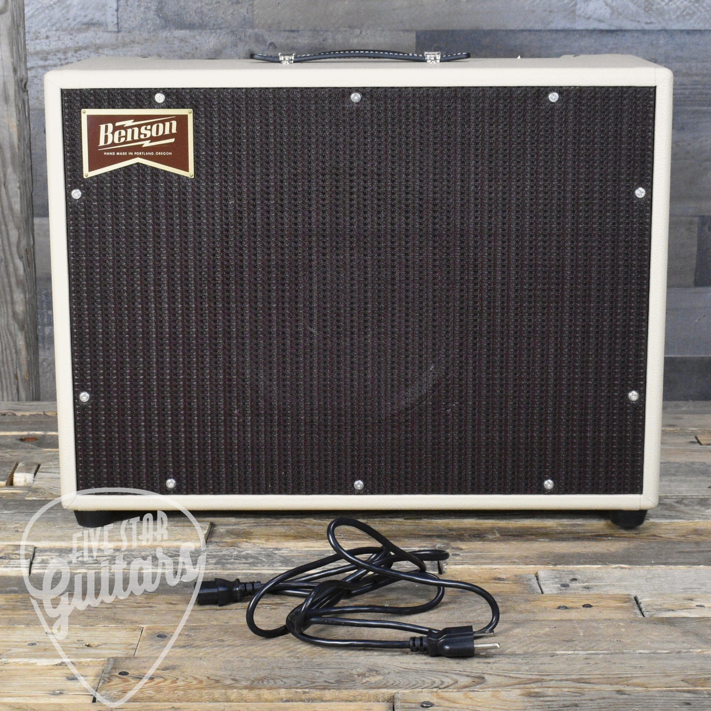 Benson Amps Monarch Reverb Plus 1 x 12-inch Tube Combo Amplifier - Blonde Tolex/Oxblood Grille