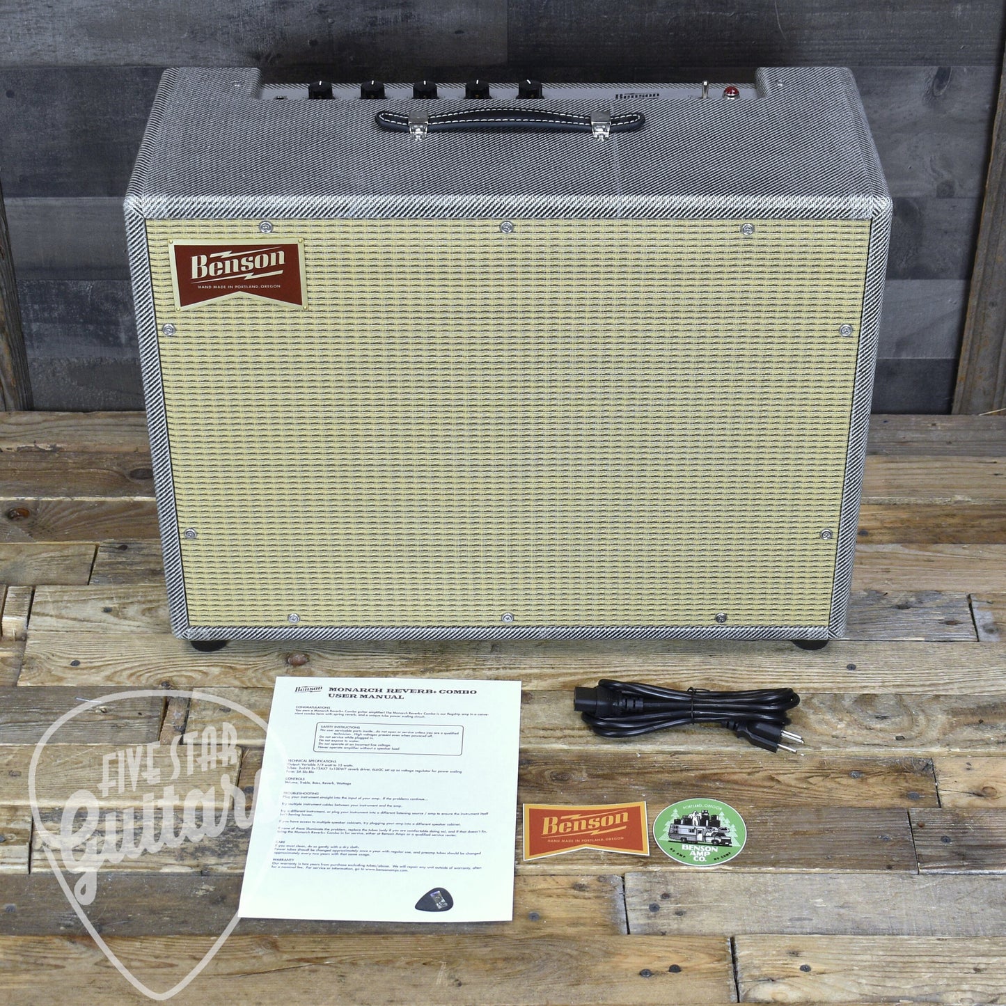 Benson Amps Monarch Reverb Plus in Premium Finish - Miss Lee with Wheat Grill