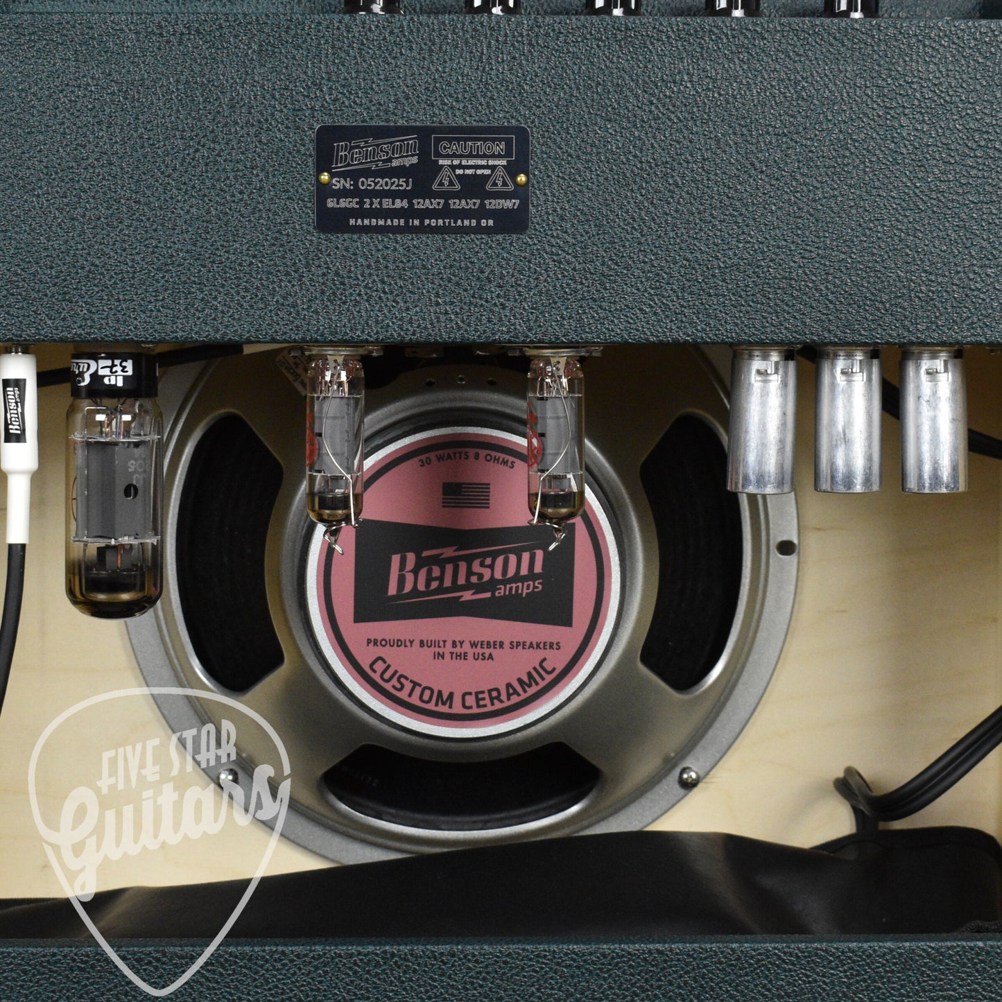 Benson Amps Earhart Reverb Plus - Green Tolex - Check Grill - Gold Piping